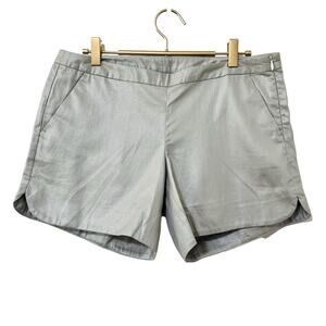 Lilly Pulitzer Silver Metallic‎ Kasia Shorts Size 4 Preppy Beach Vacation